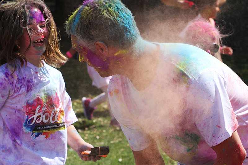 Holi Festival of Colour : Wellington : New Zealand : Richard Moore : Journalist : Photographer :